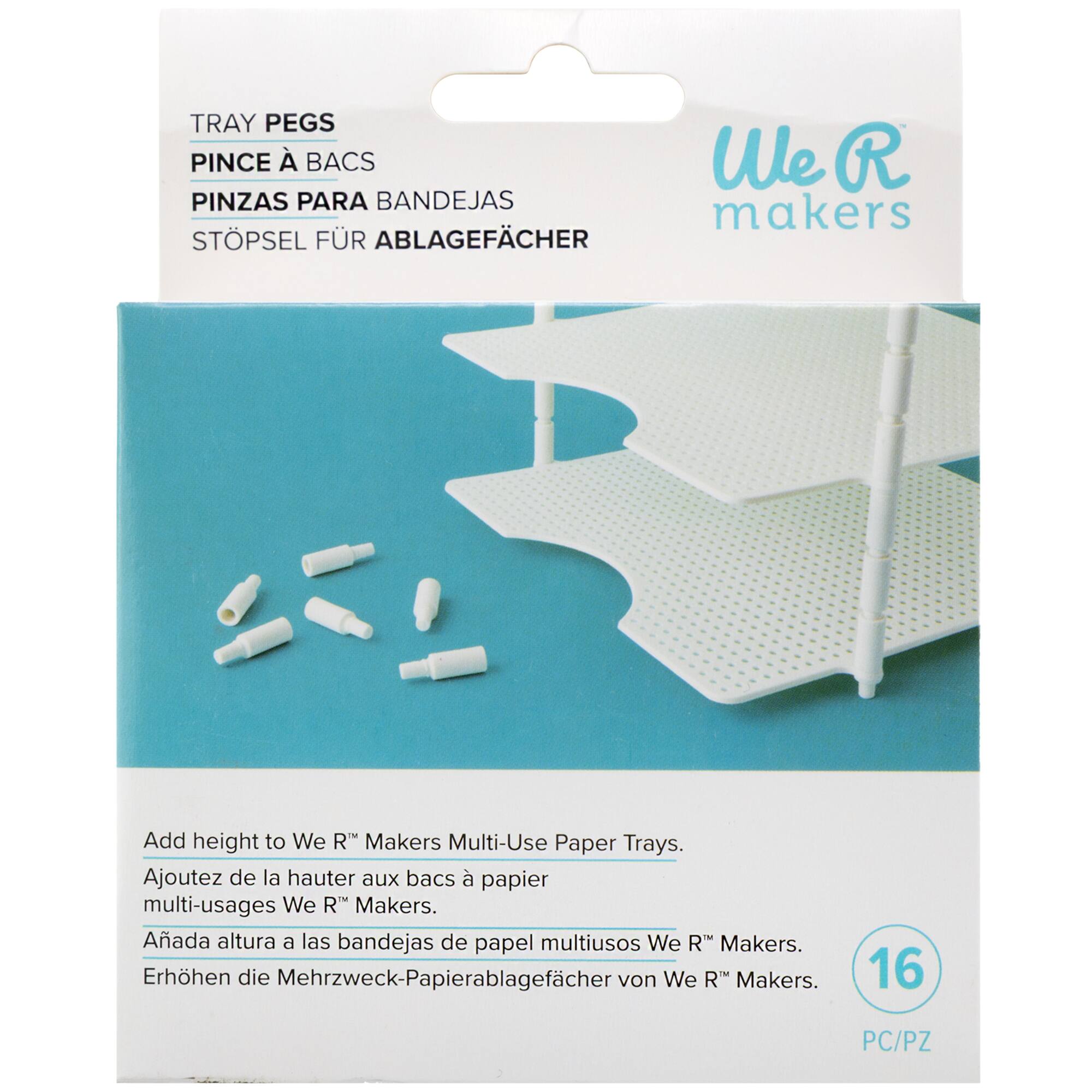 We R Memory Keepers® Multi-Use Paper Tray Pegs, 16ct.